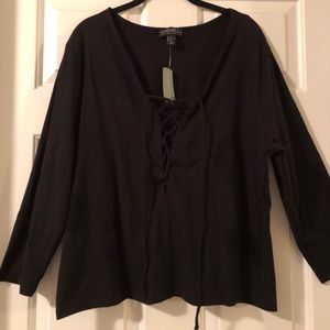 Lace up top from Forever21+